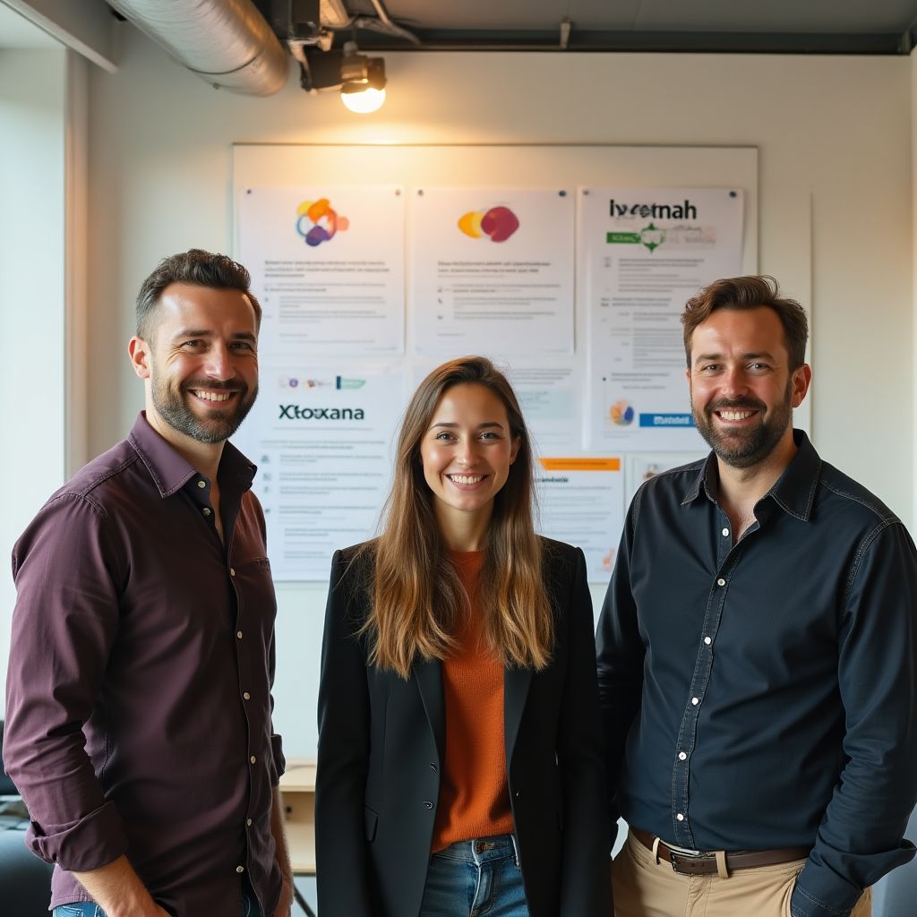 Fundadores de InversionesPro en primera oficina
