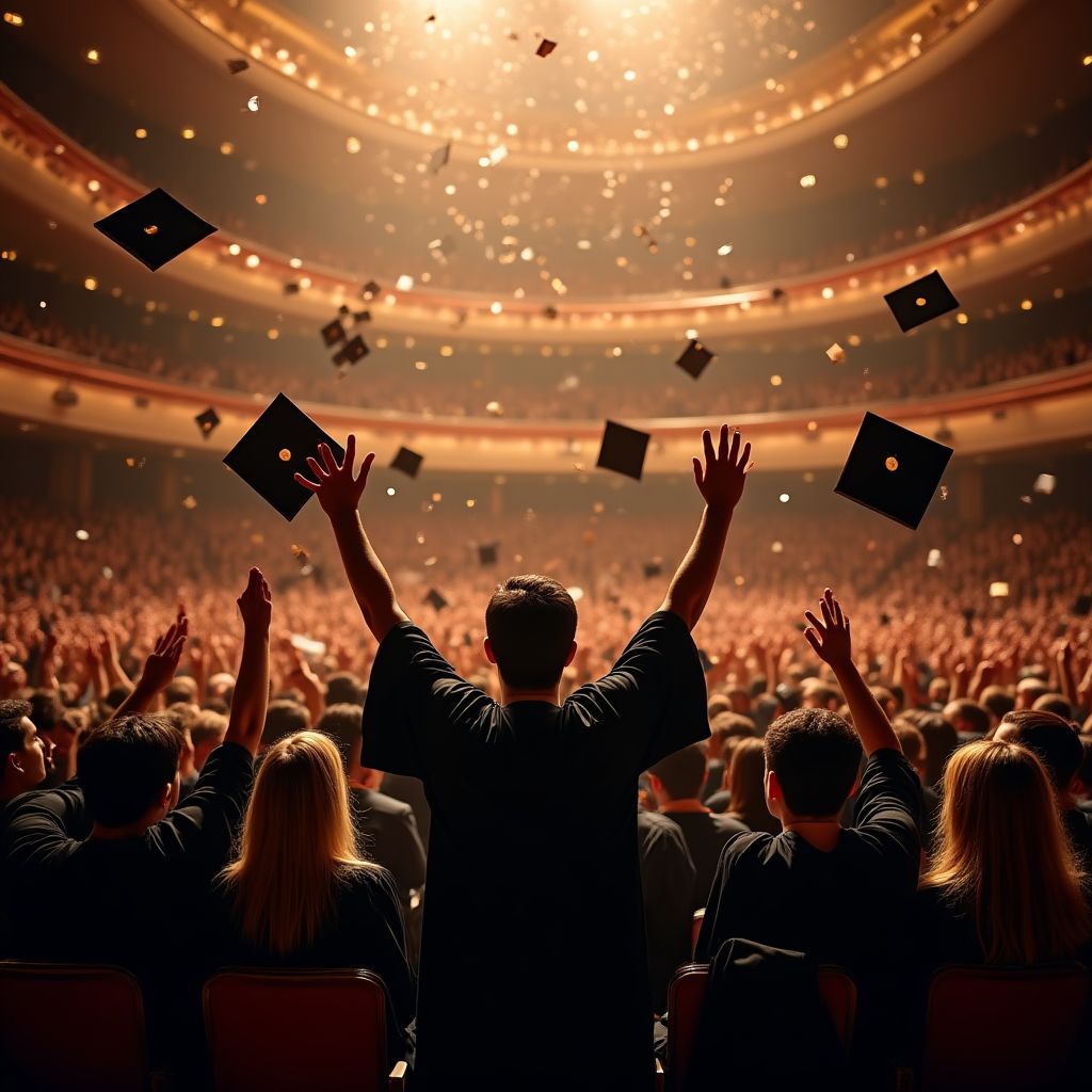 Evento de graduación de estudiantes