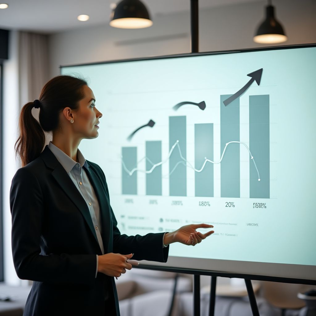 Mentor enseñando estrategias de inversión